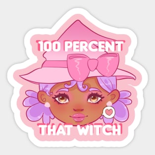 100 Percent That Witch Sticker